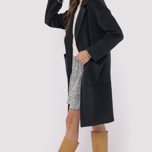 Sadie & Sage Hayley open coat dark navy - Picture 4 of 8